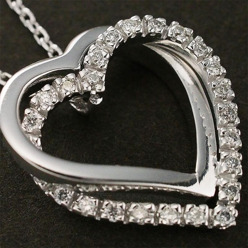 ヴァンドーム青山 ダイヤモンド/0.15ct ダブルハートモチーフ  