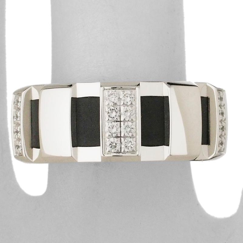 ショーメ クラスワン ラバー ダイヤ リング K18WG #50 : インペリアル