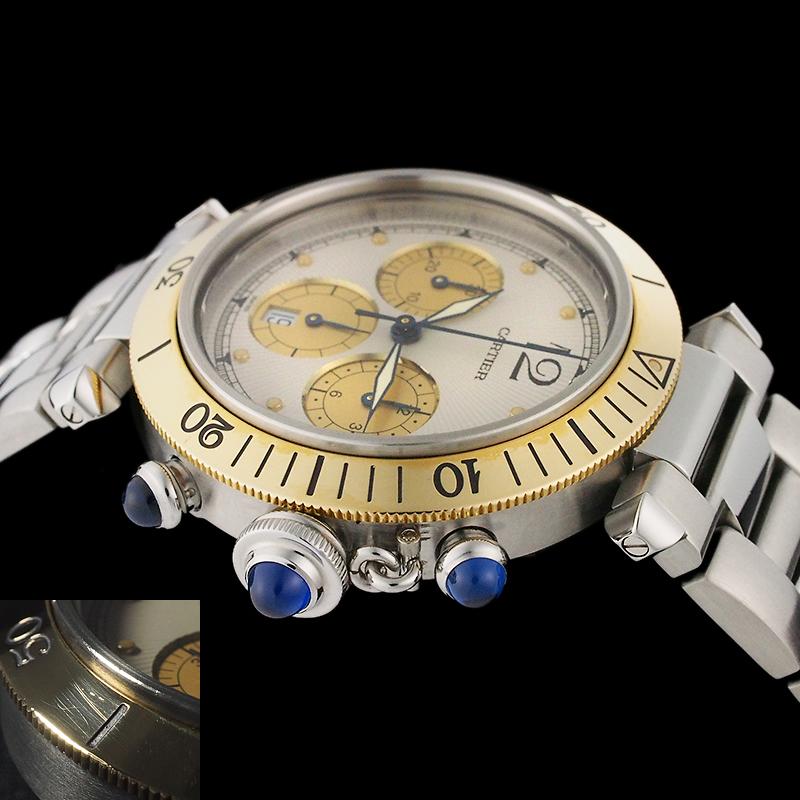 カルティエ パシャ 38mm クロノグラフ W31011H3 YG/SS : インペリアル 