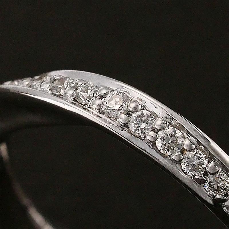 スタージュエリー ダイヤモンド/0.16ct ツイスト デザイン リング K18WG 7号