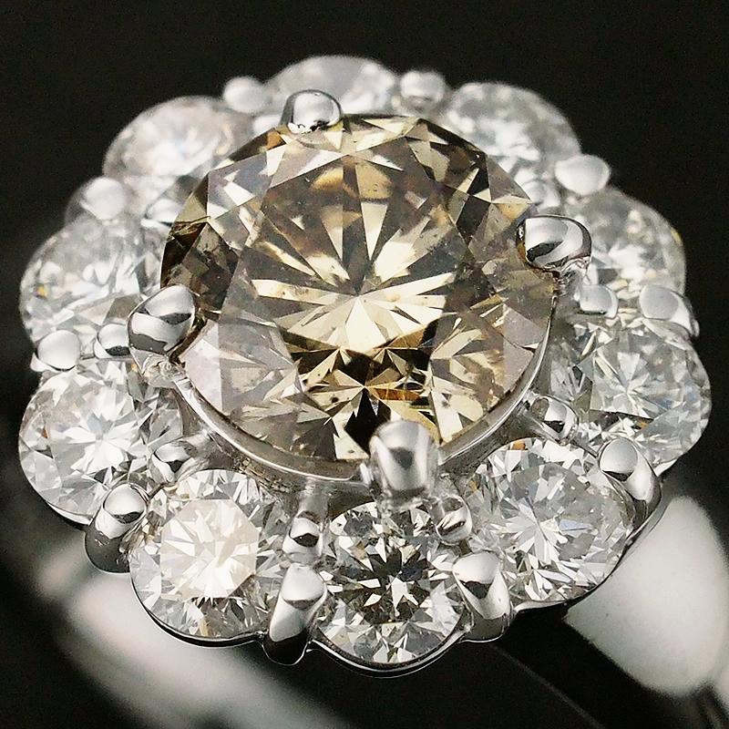 ダイヤモンド/1.115ct ダイヤ/0.93ct デザイン リング P.WG-750