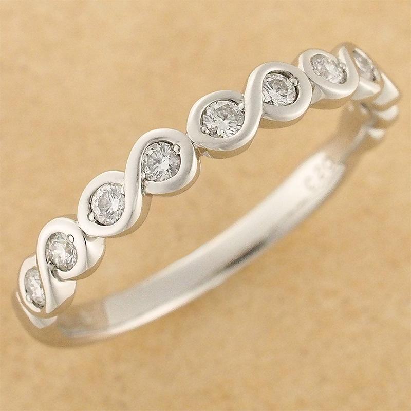 スタージュエリー ダイヤモンド/0.20ct ハーフエタニティ リング Pt950 