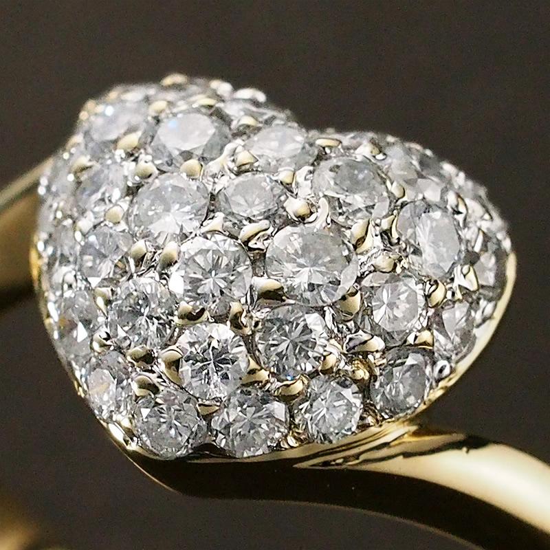 ポンデヴェキオ　ハート型 ダイヤモンドリング ポンデヴェキオハート型 ダイヤモンドリング