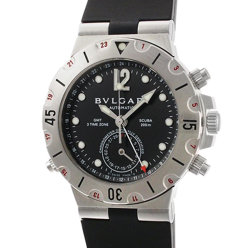 ブルガリ ディアゴノ スクーバ GMT SD38SGMT 箱・保証書付  