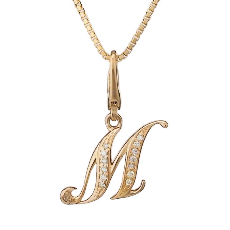 ゆきざき ダイヤモンド アルファプティ イニシャルM チャーム Y.ALPHA