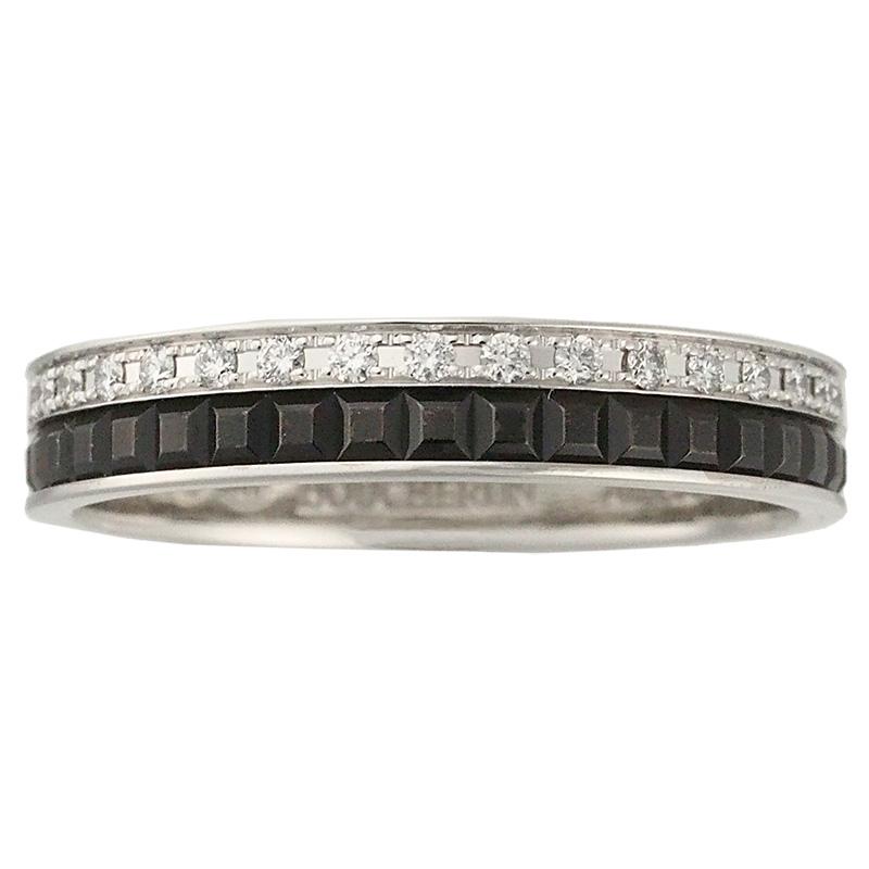 ブシュロン キャトル ブラック ダイヤモンド リング ハーフ JAL00227
