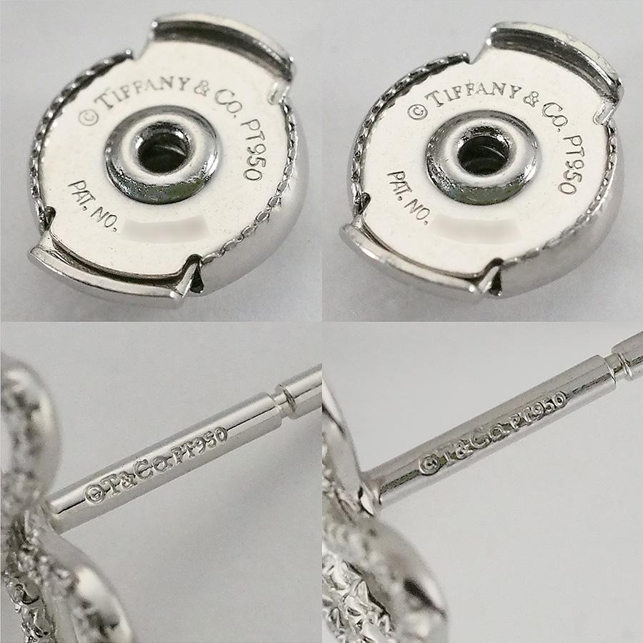 ティファニー ダイヤモンド ペーパーフラワー ピアス Pt950