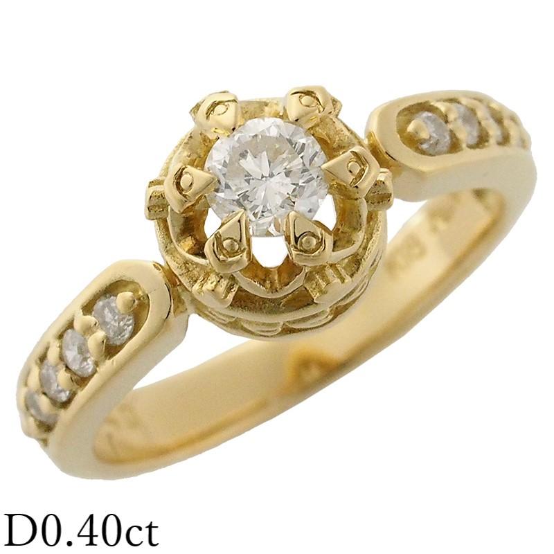 アーカー ダイヤモンド/0.40ct リング K18YG 9号 : インペリアル