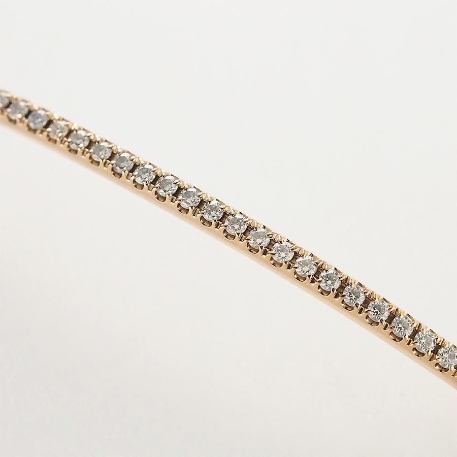 ティファニー ダイヤモンド Tスマイル ブレスレット K18PG