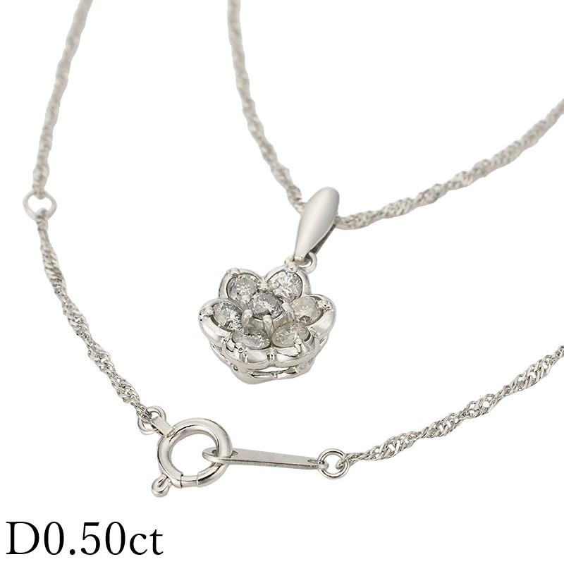 ダイヤモンド/0.50ct ネックレス Pt900 Pt850 : インペリアル - 通販 