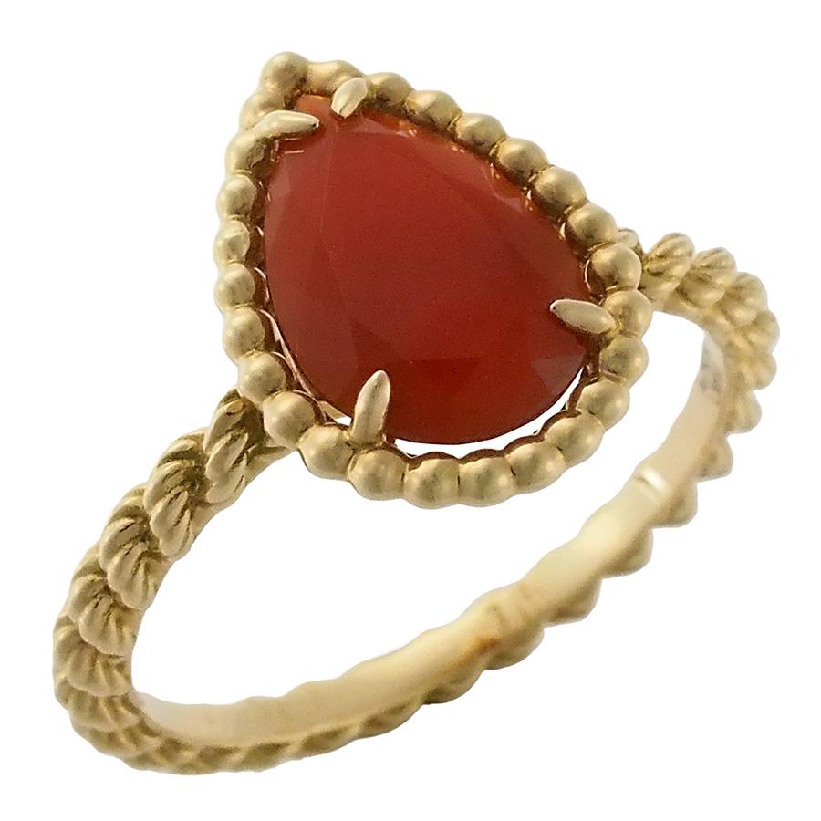 ブシュロン カーネリアン セルパンボエム リング JRG0291351 K18YG #51