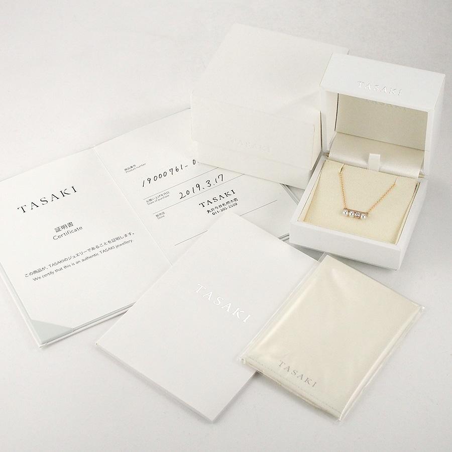 タサキ パール ダイヤモンド/0.13ct プチ バランス ネックレス P-16743