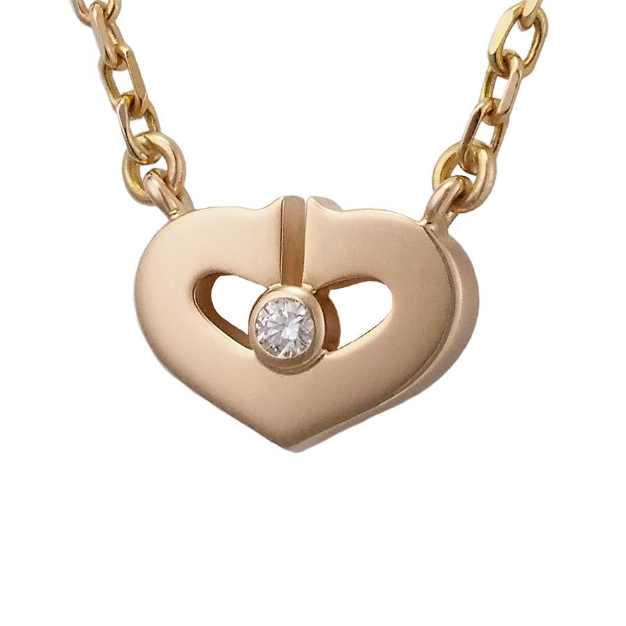訳あり！カルティエ ハート一粒ダイア ネックレス 楽天市場】Cartier