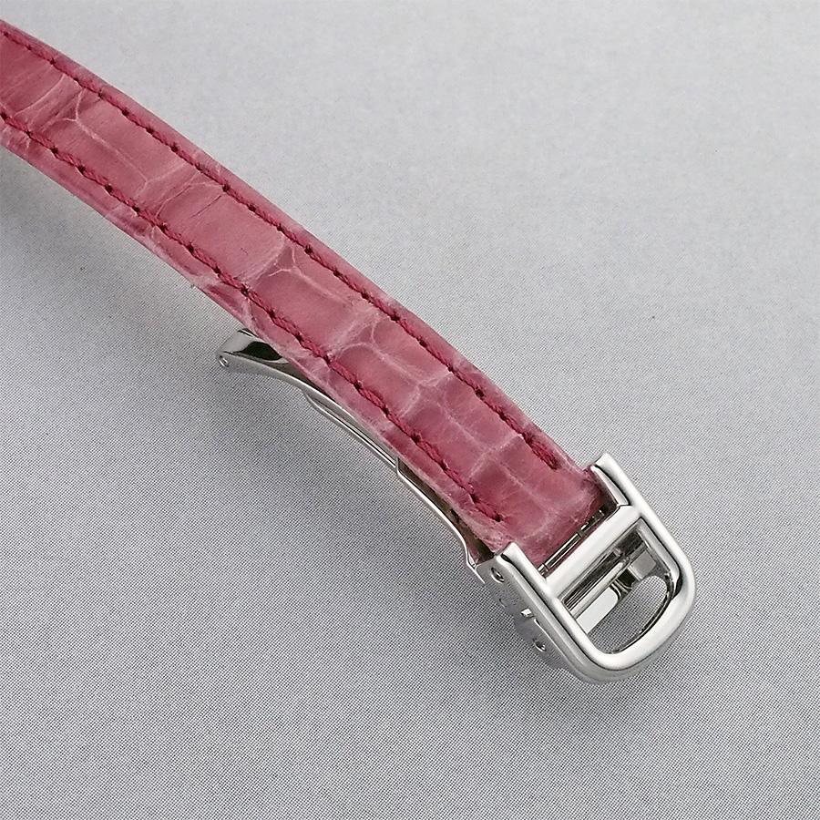 CARTIER カルティエ WB710015 タンクアメリカン ミニ ダイヤモンド 腕時計 K18WG 革 ダイヤモンド レディース [中古] 新品)CARTIER カルティエ タンク アメリカン ミニ WB710015（商品ID