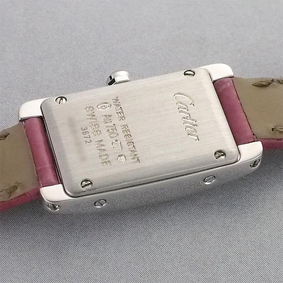 カルティエ タンク アメリカン ミニ 純正ダイヤベゼル WB710015 保証