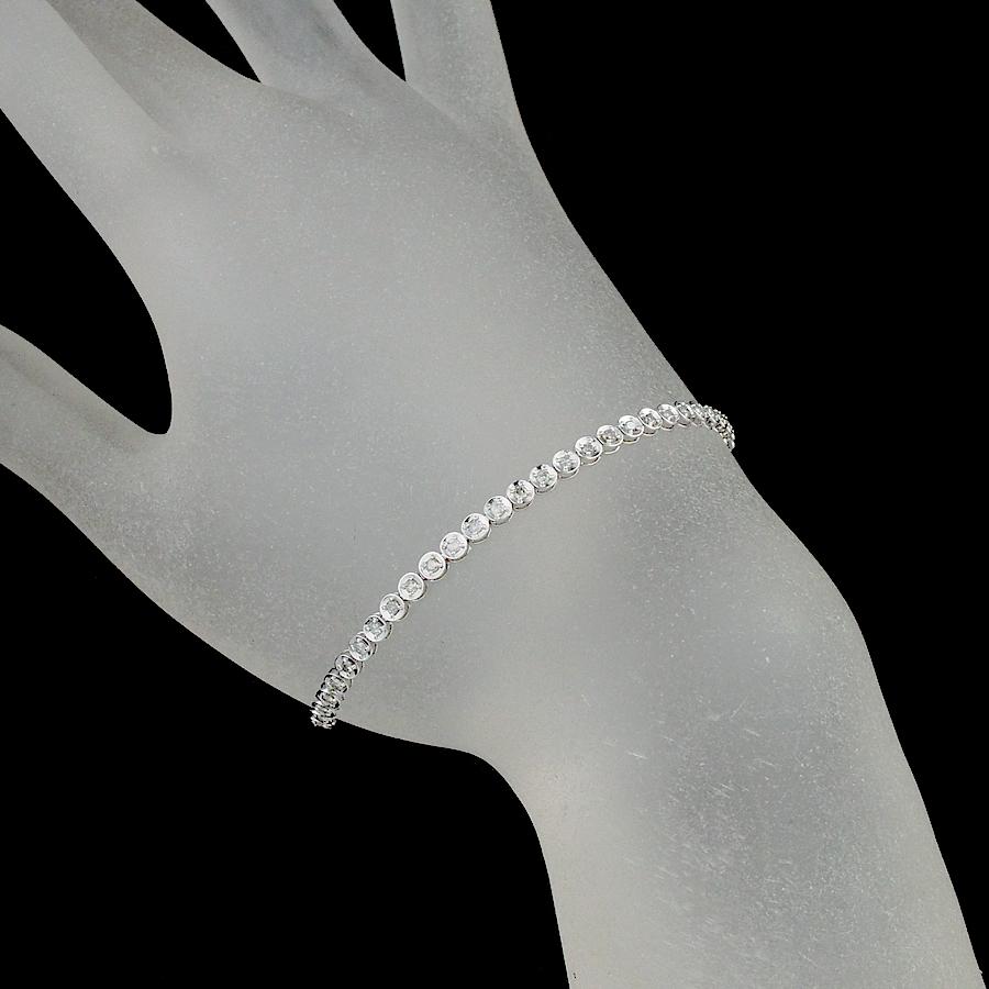 k18ＷＧダイヤ　テニスブレスレット1.00ct ダイヤモンド/1.00ct テニス ブレスレット K18WG : インペリアル