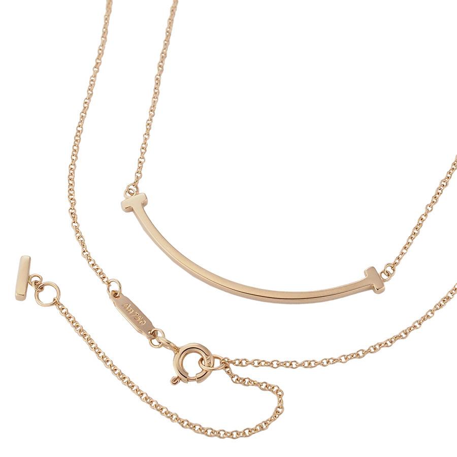 ティファニー Tスマイル スモール ネックレス ティファニー T スマイル ペンダント イエローゴールド（スモール