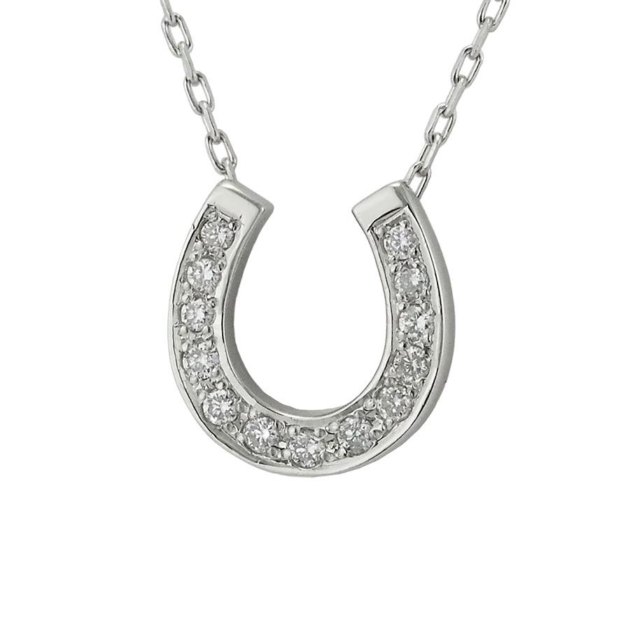 ヴァンドーム青山 ダイヤモンド ホースシュー ネックレス Pt950 Pt850