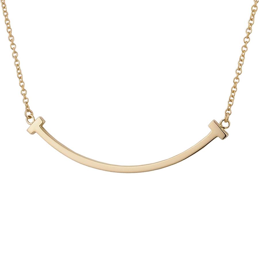 ティファニー Tスマイル スモール ネックレス 60011678 K18PG 箱付