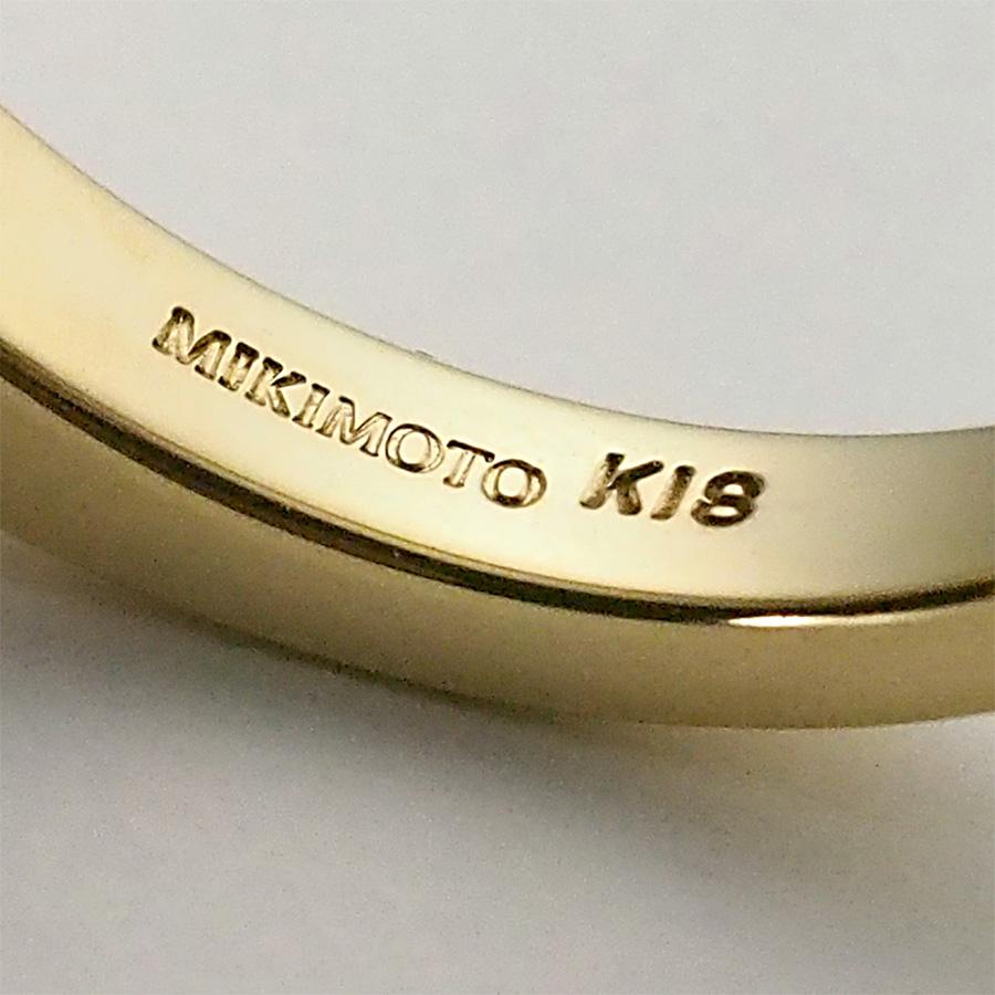 1837 ミキモトパールダイヤリングK18YGイエローゴールド13号4.2mm ミキモト パール ダイヤモンド リング K18YG 13号 : インペリアル