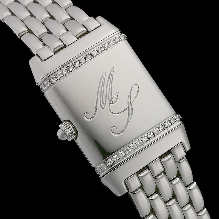 ジャガールクルト レベルソ フローラル 純正ダイヤベゼル 265.8.08