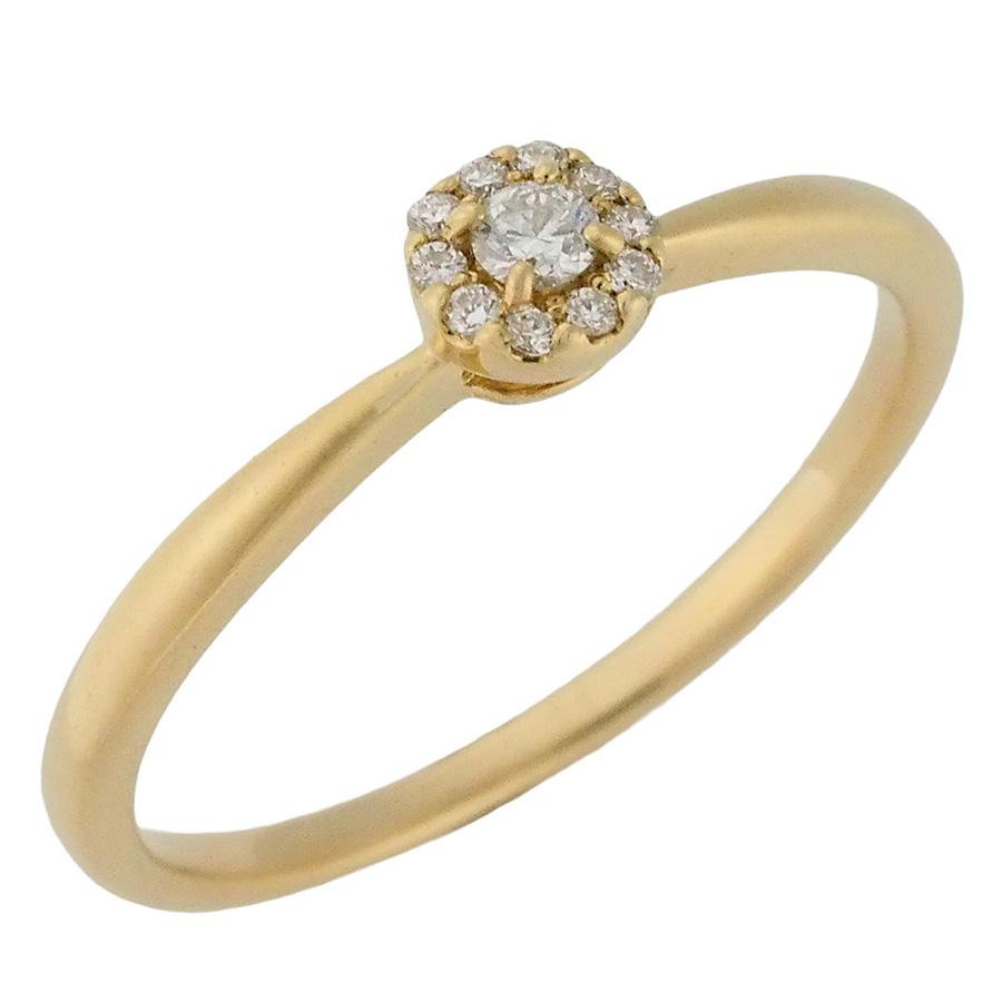 豪華！k18 ダイヤモンドリング(サイズ約13号) ヴァンドーム青山 ダイヤモンド デザイン リング K18YG 13号