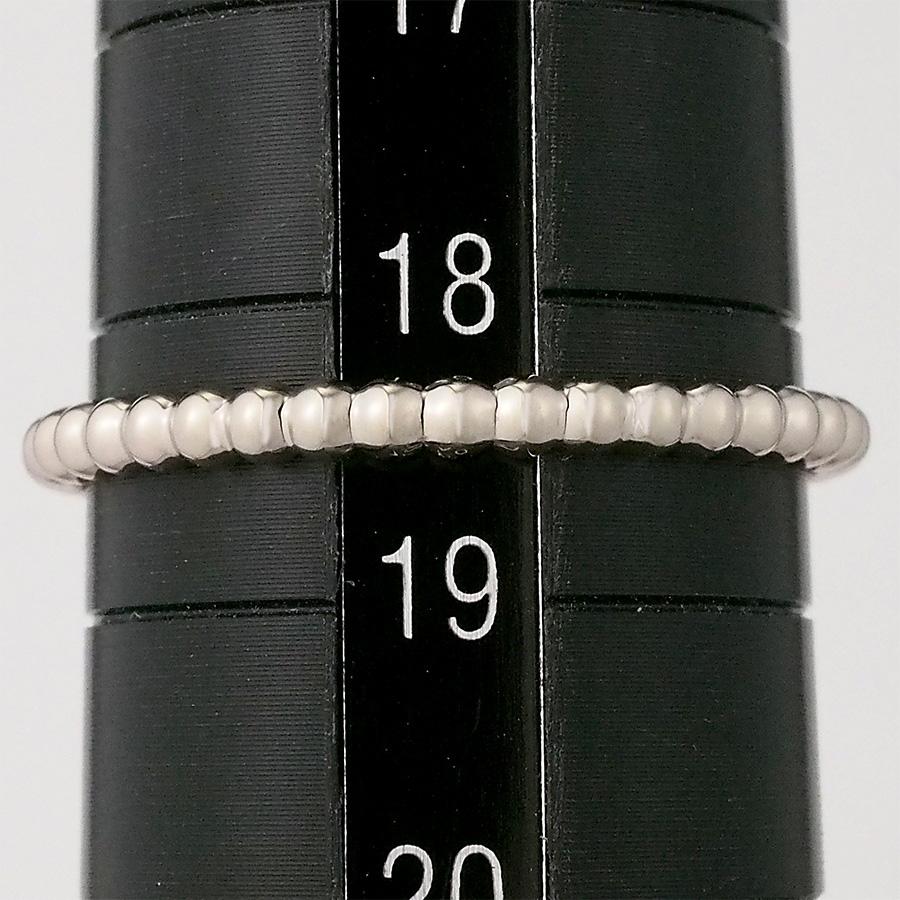 美品　ヴァンクリーフ&アーペル　ペルレ　スモール　リング　K18WG #52 Van Cleef & Arpels - ヴァンクリーフ&アーペル リング ペルレ