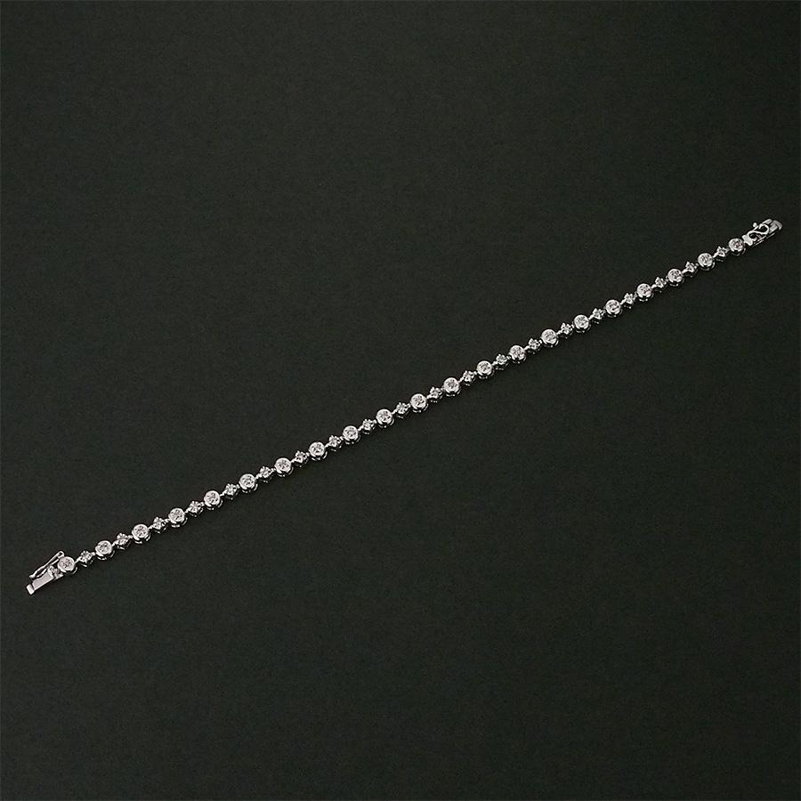 ダイヤモンド/0.50ct テニス ブレスレット K18WG : インペリアル