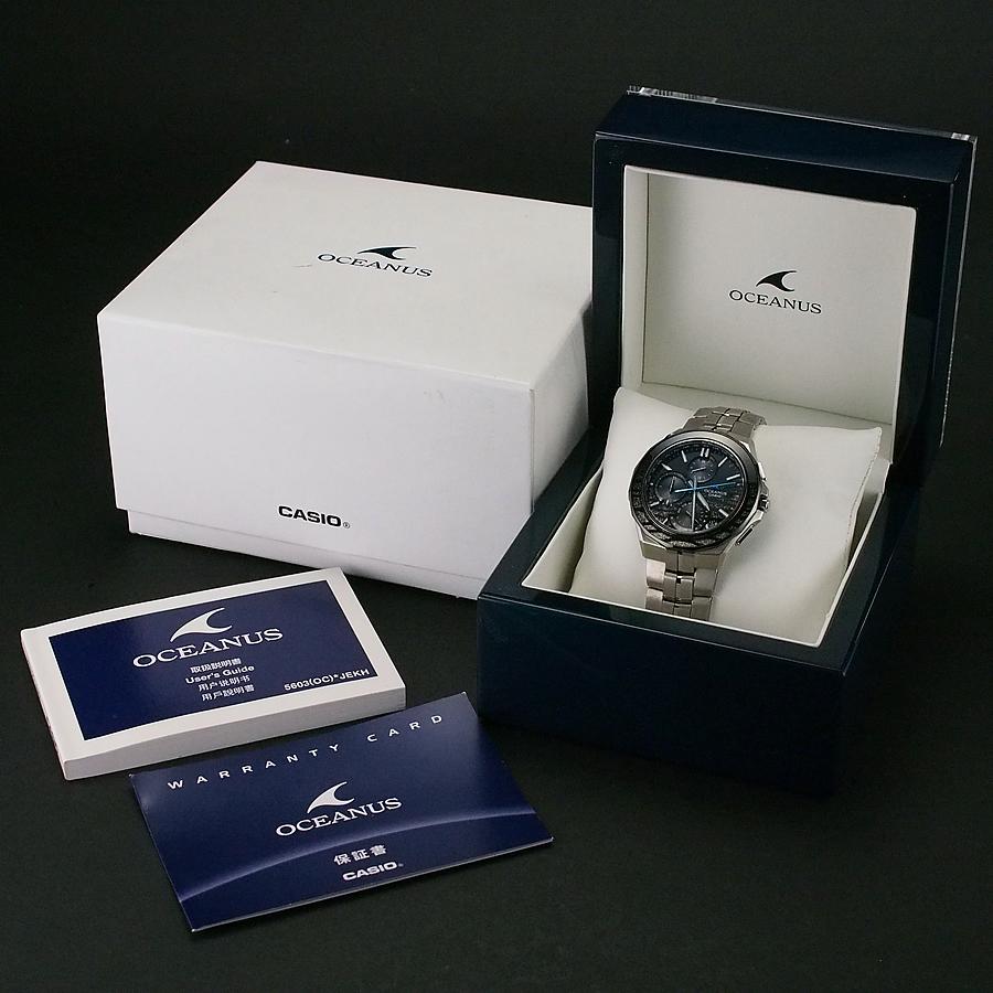 カシオ オシアナス マンタ プラチナ蒔絵 OCW-S5000ME-1AJF 箱・保証