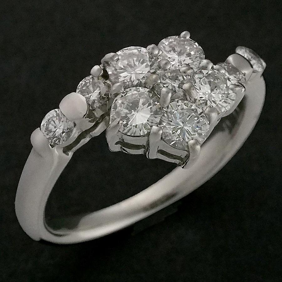 ダイヤモンド/0.71ct デザイン リング Pt900 7.5号 : インペリアル 