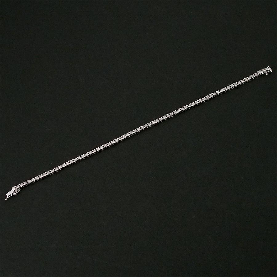 ダイヤモンド/2.00ct テニス ブレスレット K18WG : インペリアル