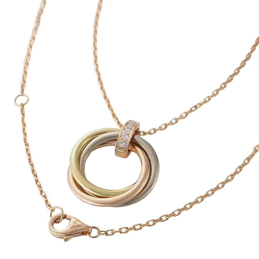 TRINITY（Cartier） カルティエ ダイヤモンド トリニティ ネックレス