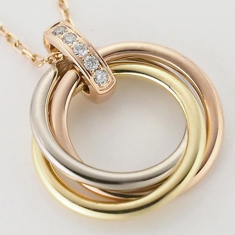 TRINITY（Cartier） カルティエ ダイヤモンド トリニティ ネックレス