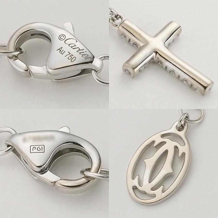 カルティエ　クロスダイヤネックレス【6/25まで】 楽天市場】カルティエ CARTIER クロス ダイヤ ネックレス ネックレス