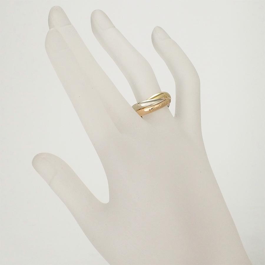 カルティエ トリニティ スリーカラー リング K18YG K18PG #53 箱・保証