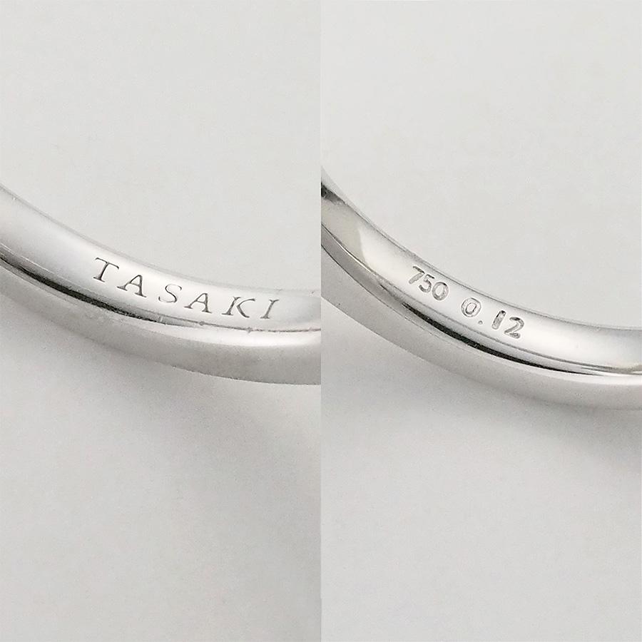 タサキ ダイヤモンド/0.12ct あこや真珠 コメット プラス リング K18WG 12号_2