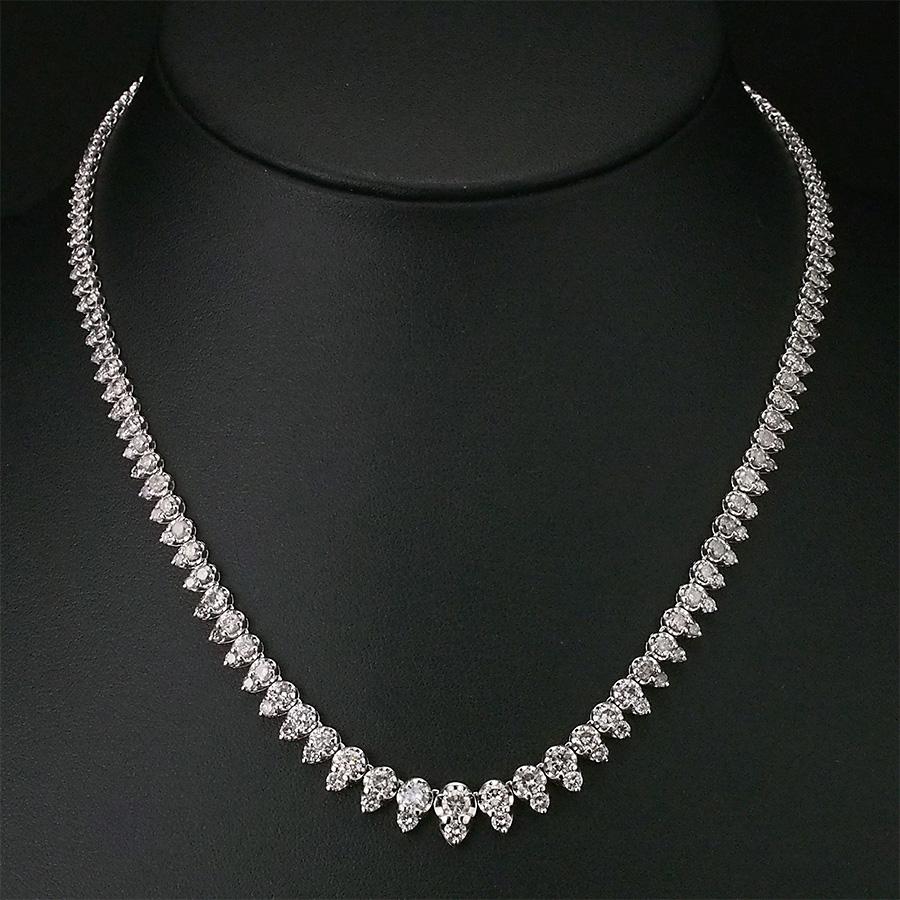 【未使用】K18WGダイヤ付き❣️ペンダントクリッカー メレダイヤ デザインペンダントトップ WG ホワイトゴールド ペンダント