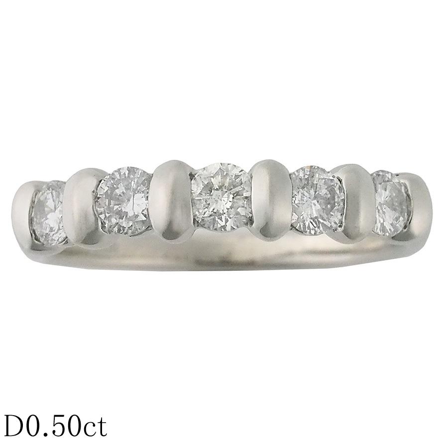 ダイヤモンド/0.50ct デザイン リング Pt900 12号 : インペリアル