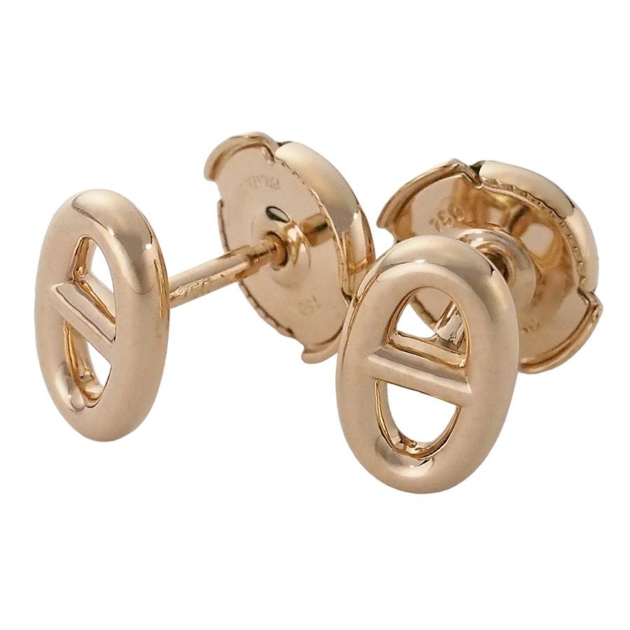 エルメス シェーヌダンクル ピアス K18PG : インペリアル - 通販