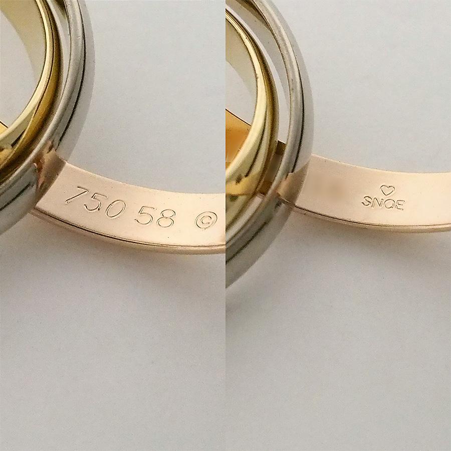 カルティエ トリニティ リング K18YG K18WG K18PG 国内正規 箱・保証