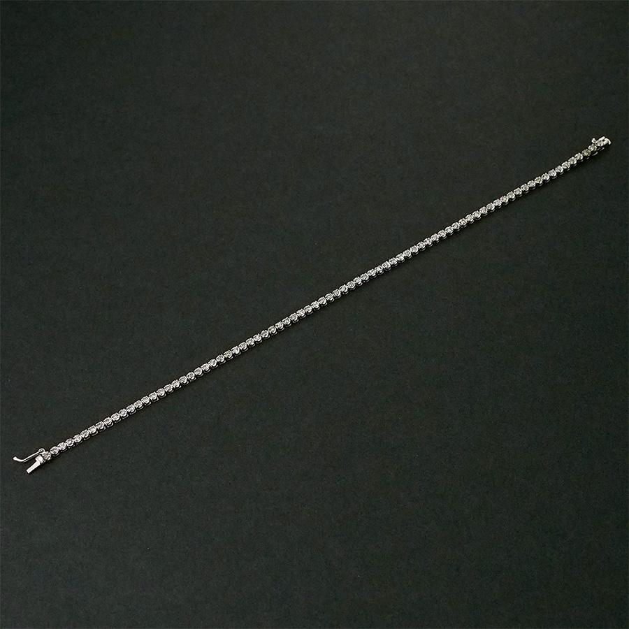 ダイヤモンド/1.00ct テニス ブレスレット K18WG : インペリアル