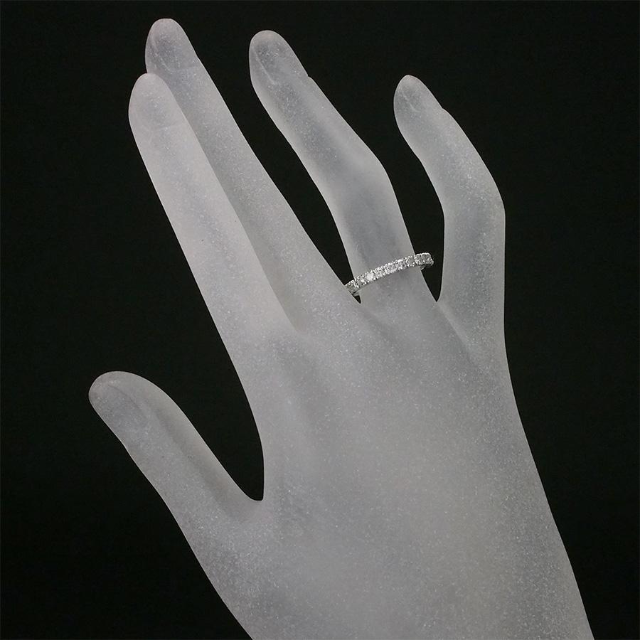 ダイヤモンド/0.50ct ハーフエタニティ リング Pt900 12号