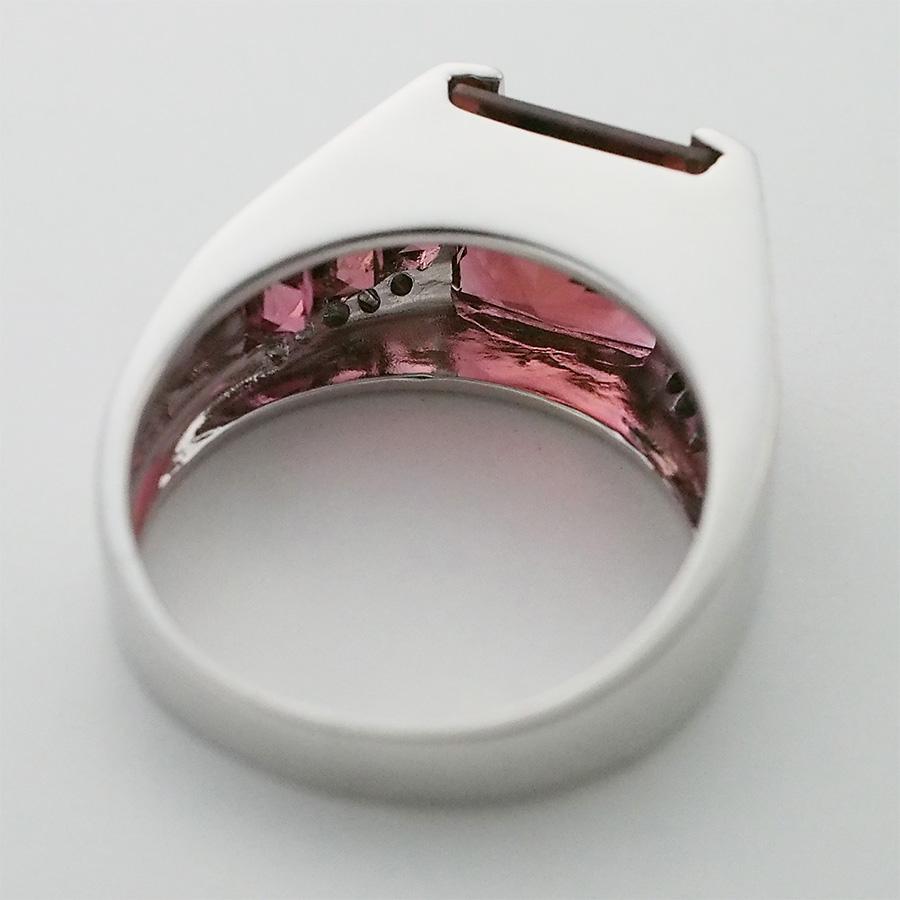 ポンテヴェキオ トルマリン/3.76ct ダイヤ/0.18ct リング K18WG 14.5号 ソーティング付_6