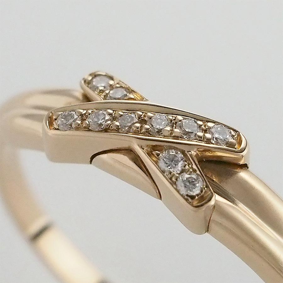 美品【ショーメ】K18PG ジュ・ドゥ・リアン　ダイヤモンド　リング ショーメ ダイヤモンド ジュ ドゥ リアン リング 081239 K18PG #50 箱