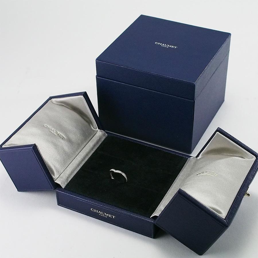 CHAUMET ショーメ pt950 ジョセフィーヌ　エグレット リング 10号 ショーメ ダイヤモンド ジョゼフィーヌ エグレット バンドー ハーフ