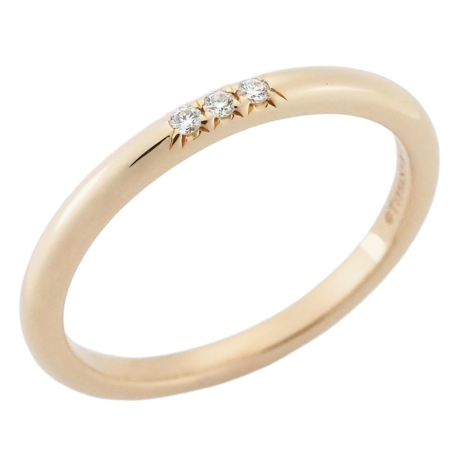【TIFFANY】クラシック バンドリング K18 PG 13号 ティファニー ダイヤモンド クラシック バンド フォーエバー