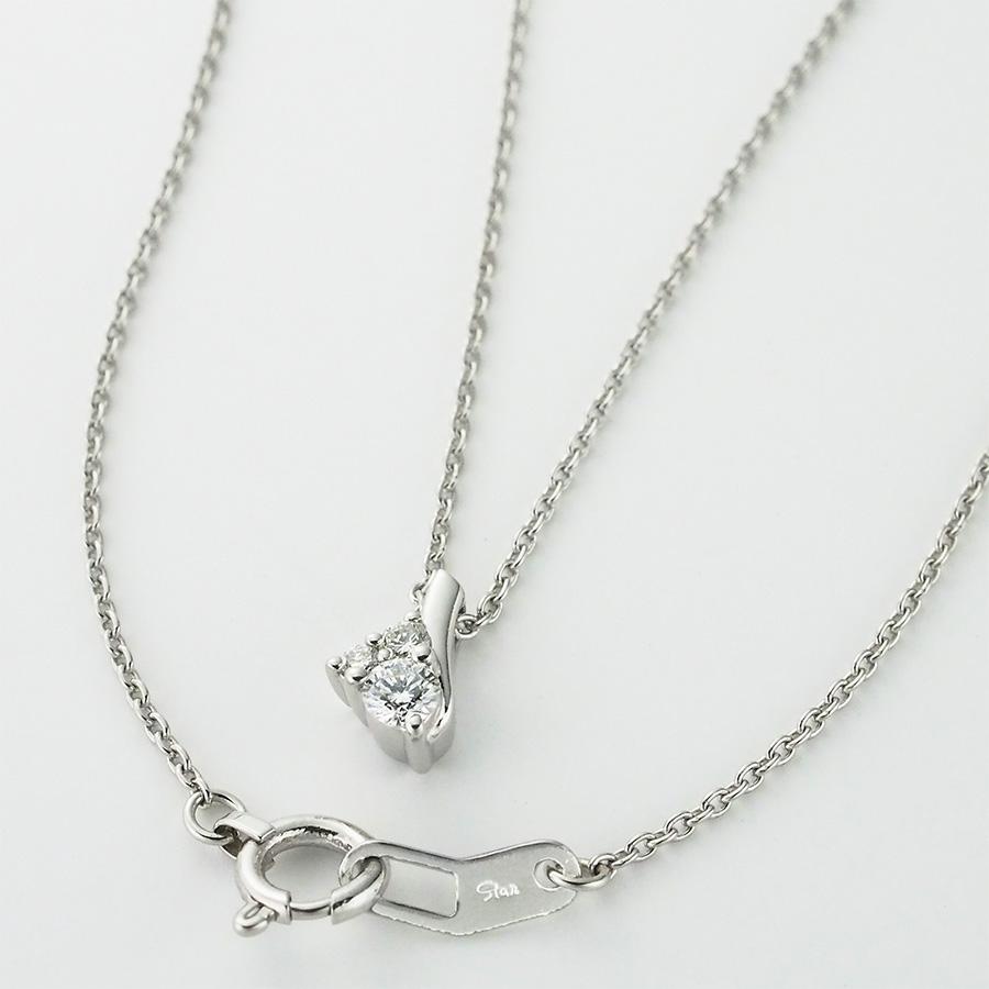スタージュエリー ダイヤモンド/0.09ct デザイン ネックレス Pt950