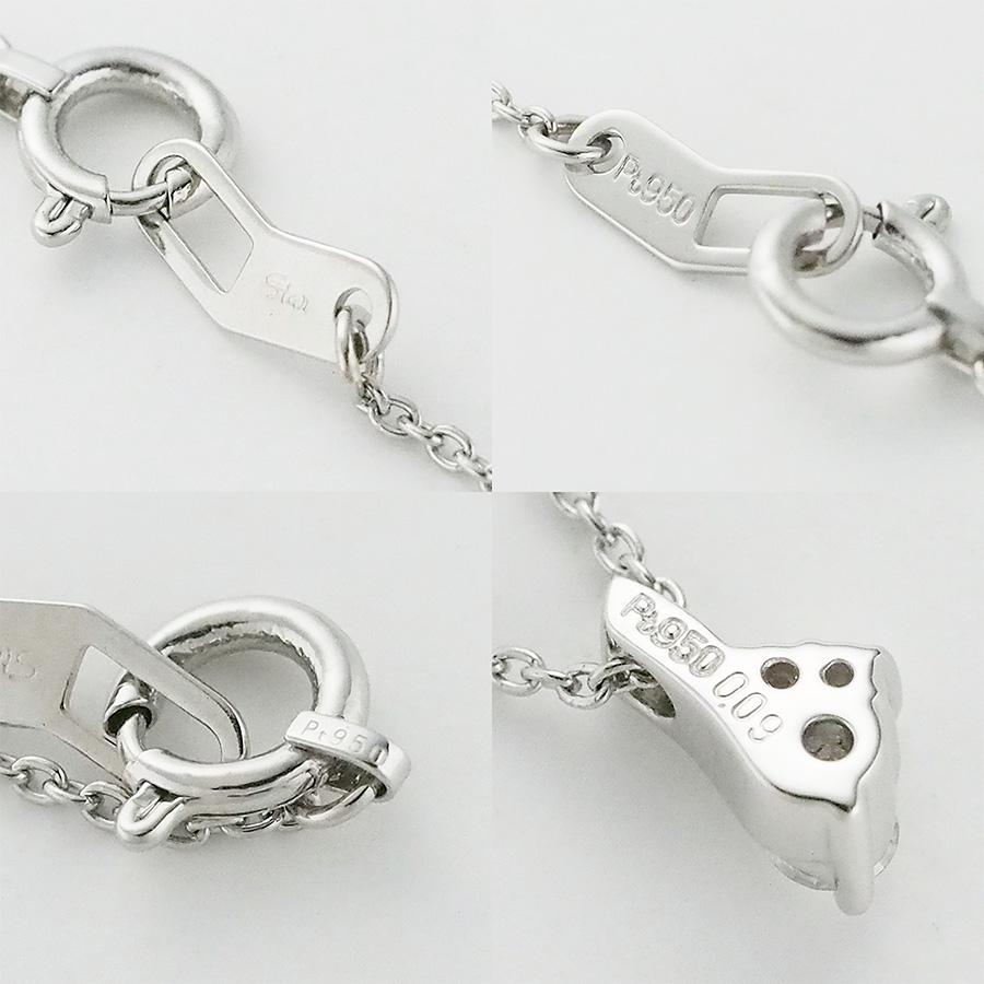 スタージュエリー ダイヤモンド/0.09ct デザイン ネックレス Pt950