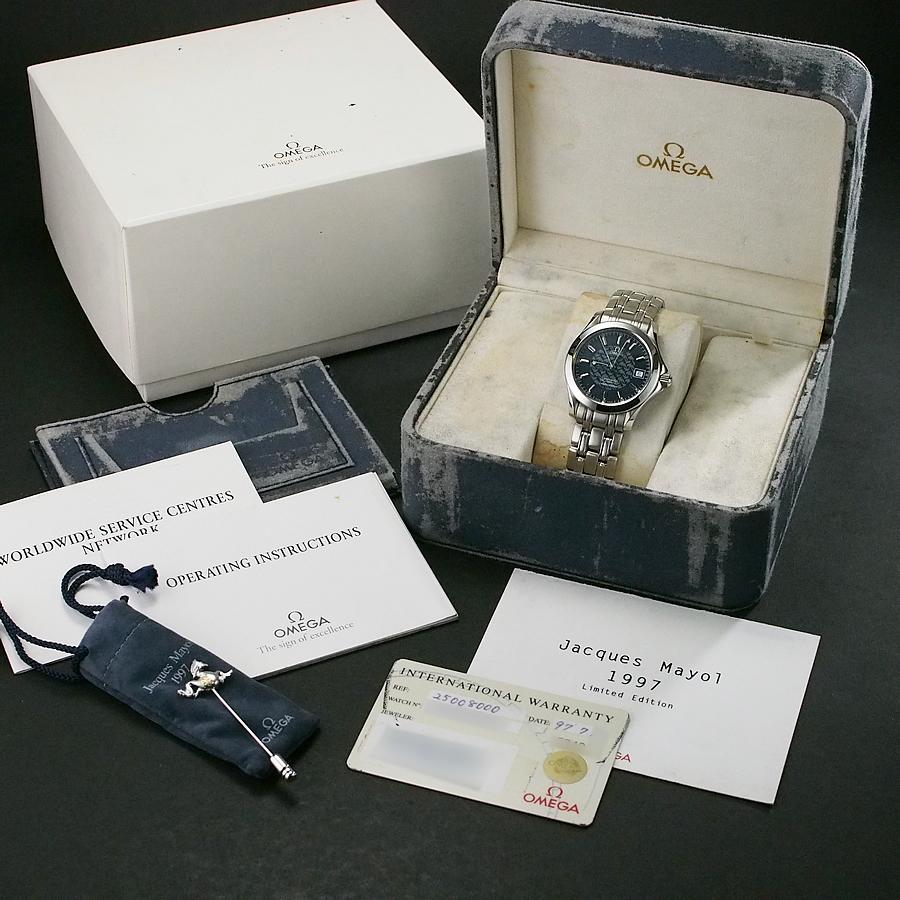 オメガ OMEGA シーマスター 120 ジャックマイヨール 1998 2500本限定 2586 70 レディース クォーツ Seamaster 120 Jack Mayol 90317274 FIREKIDS｜ファイアーキッズ / オメガ シーマスター120 ジャック