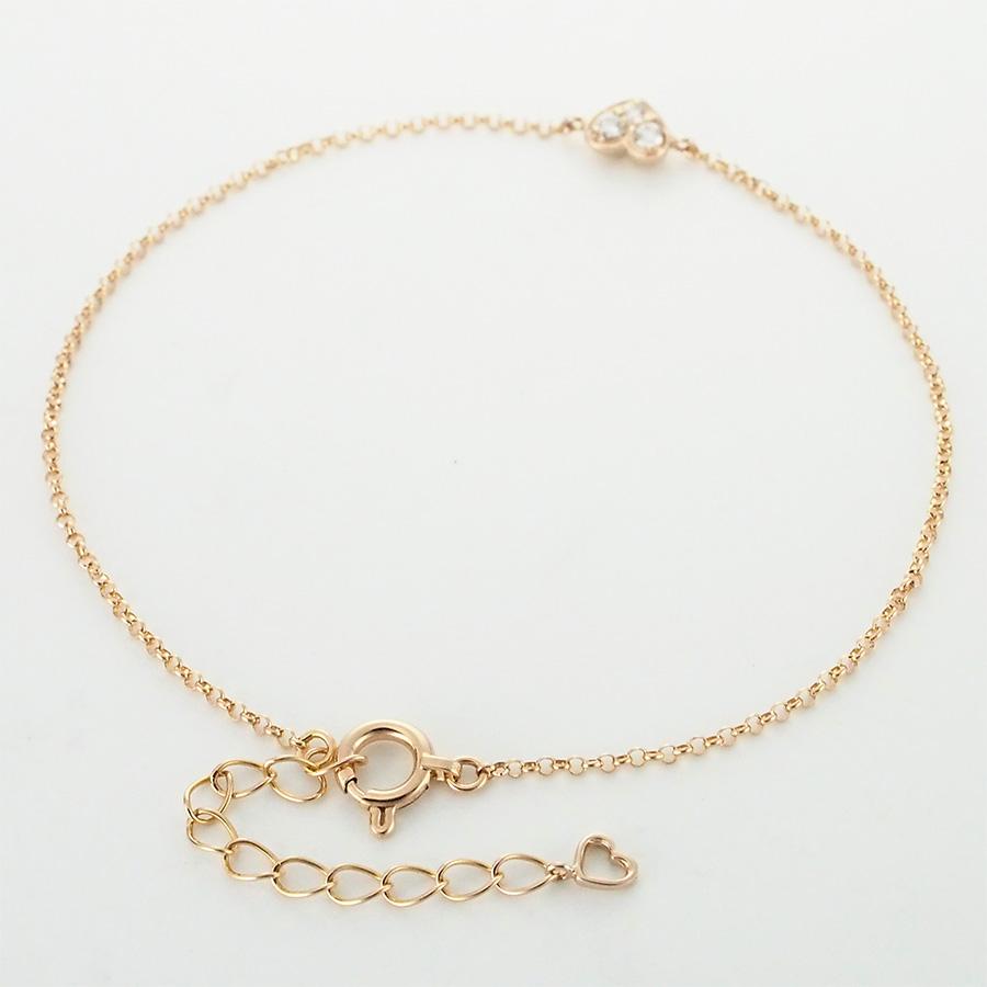 ポンテヴェキオ ダイヤモンド/0.04ct ハートモチーフ ブレスレット
